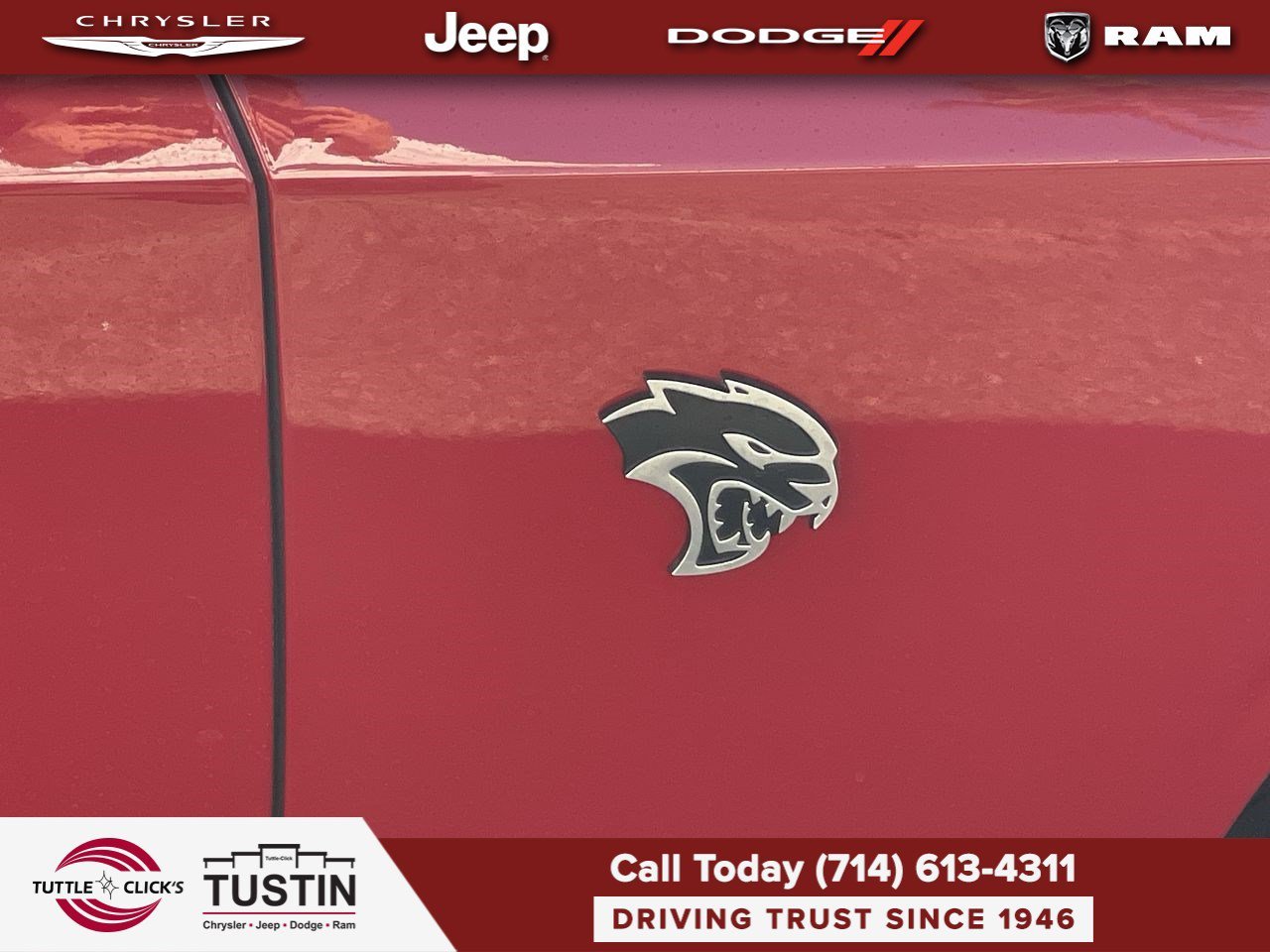 Used 2016 Redline Red Tricoat Pearl Dodge SRT Hellcat image 11