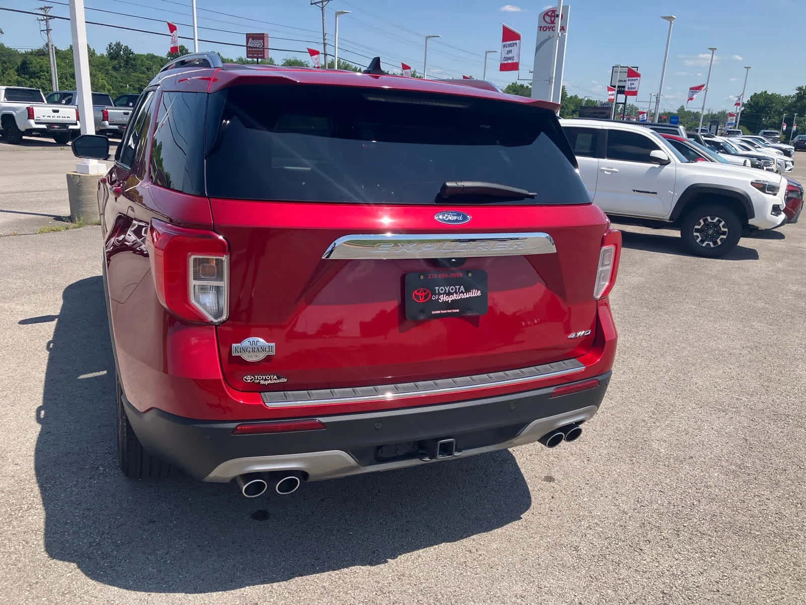 Used 2022 Rapid Red Metallic Tinted Clearcoat Ford King Ranch image 6