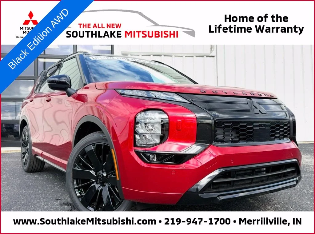 New 2026 Red Mitsubishi BLACK EDITION S-AWC image 1