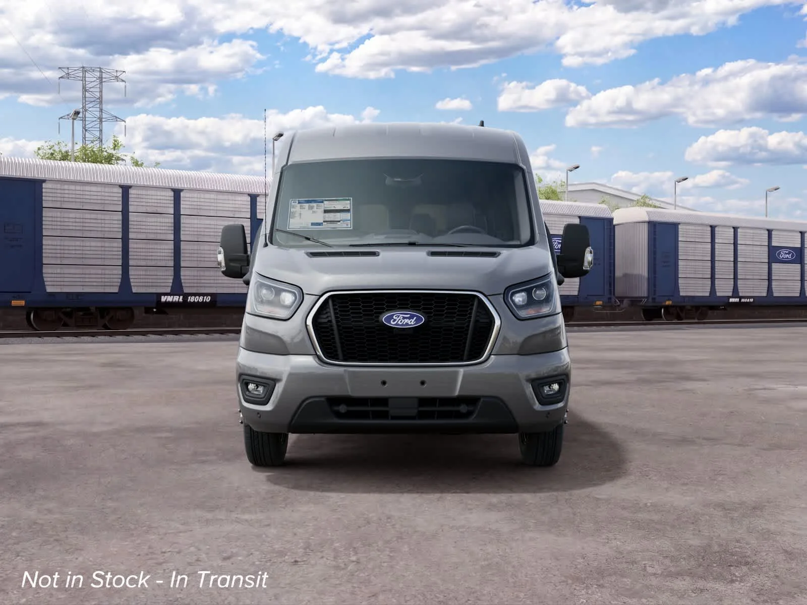 New 2027 Carbonized Gray Metallic Ford Passenger Van XLT image 3