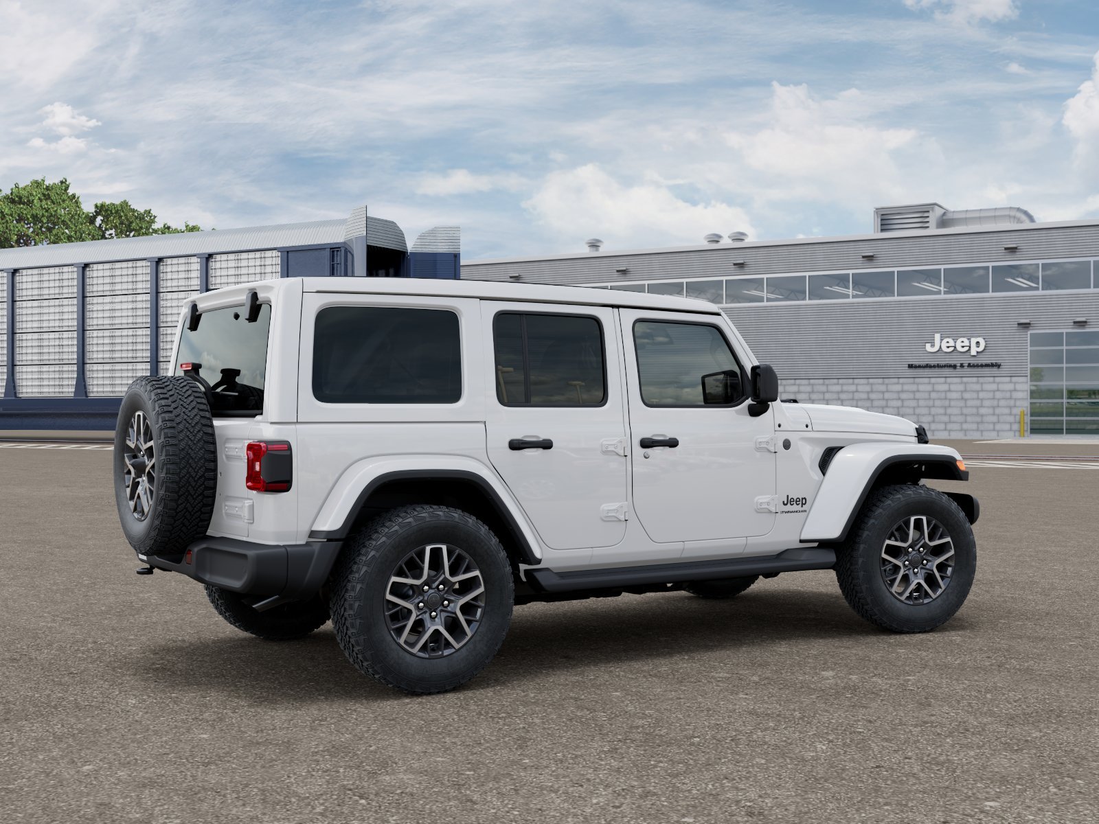 New 2027 Bright White Clearcoat Jeep Sahara image 2