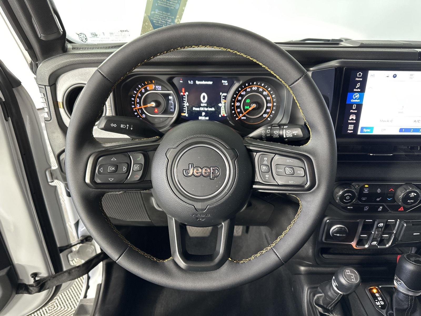 Used 2024 Bright White Clearcoat Jeep Sport S image 9