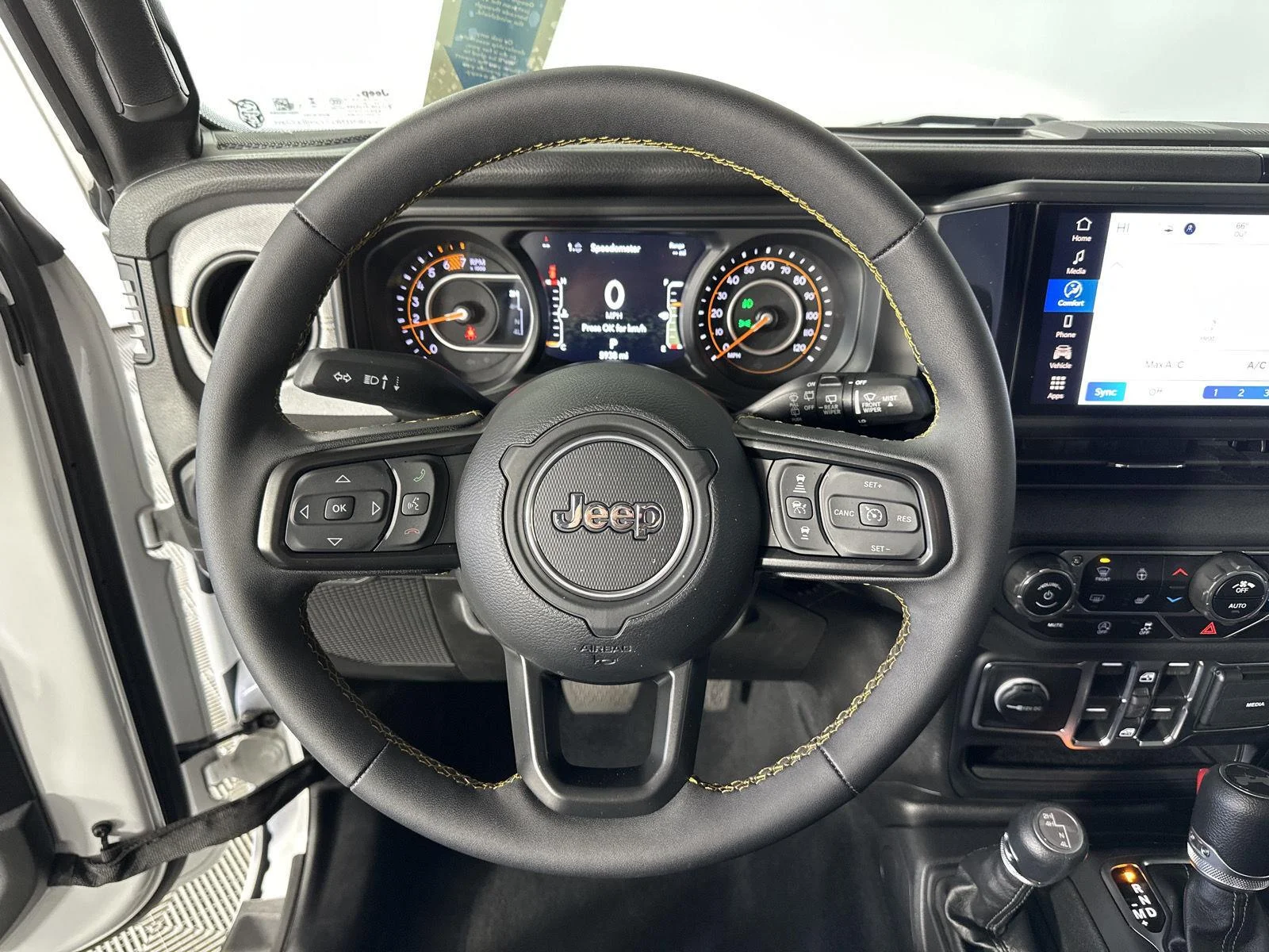 Used 2024 Bright White Clearcoat Jeep Sport S image 9