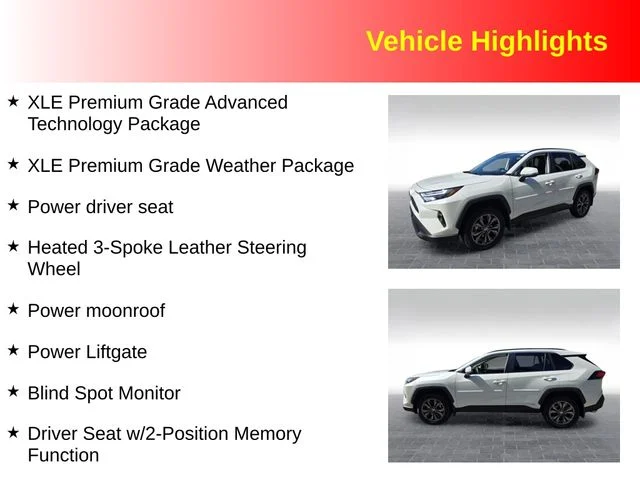 Used 2022 White Toyota XLE Premium image 3