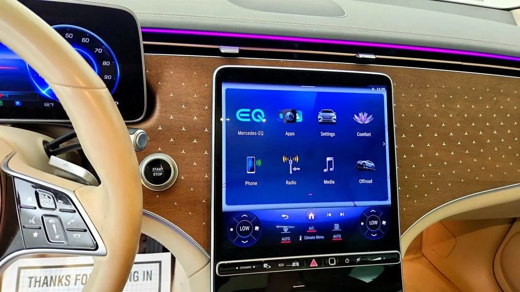 Used 2023 Twilight Blue Metallic Mercedes-Benz EQS 450 4MATIC® SUV w/ 21