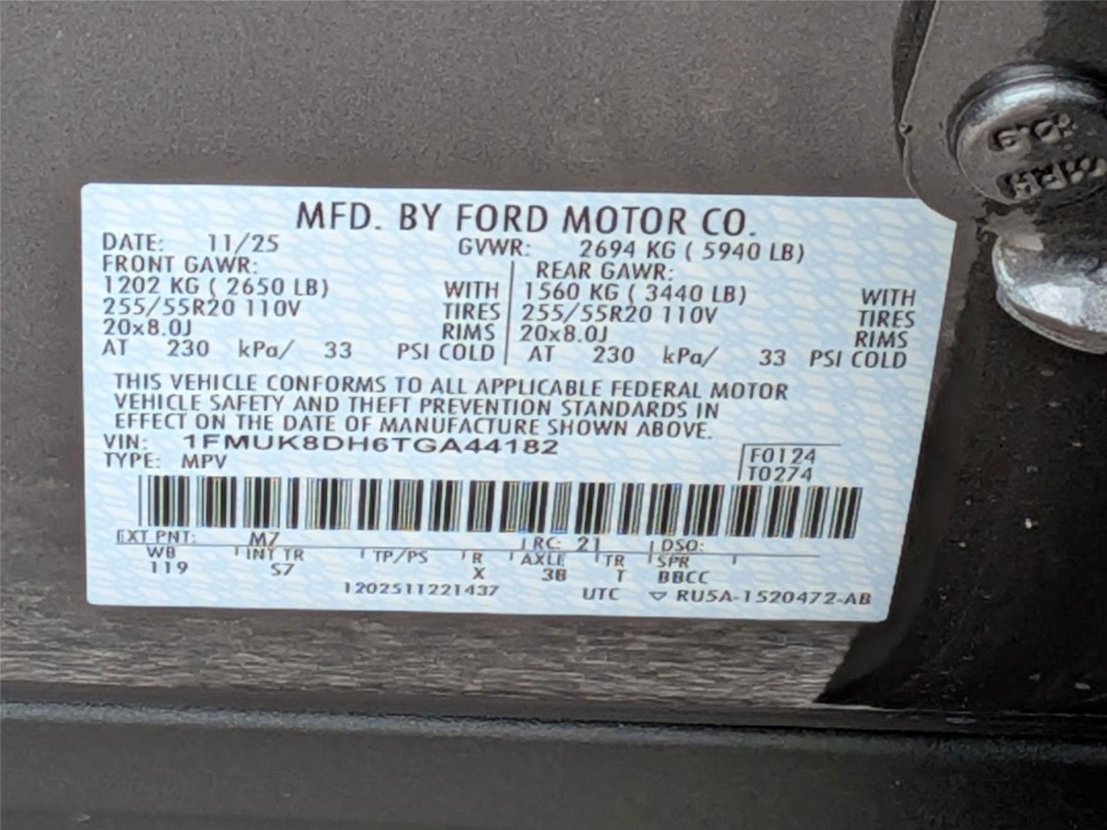 New 2026 Carbonized Gray Metallic Ford Active image 41