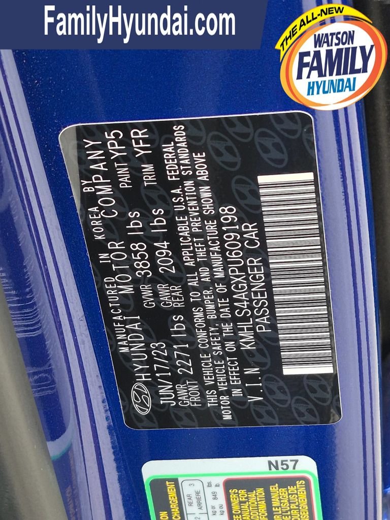 Certified Used 2023 Blue Hyundai SEL image 30