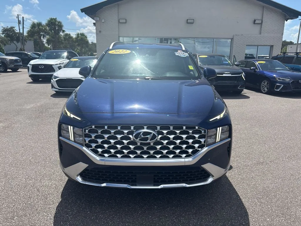 Certified Used 2022 Blue Hyundai SEL image 1