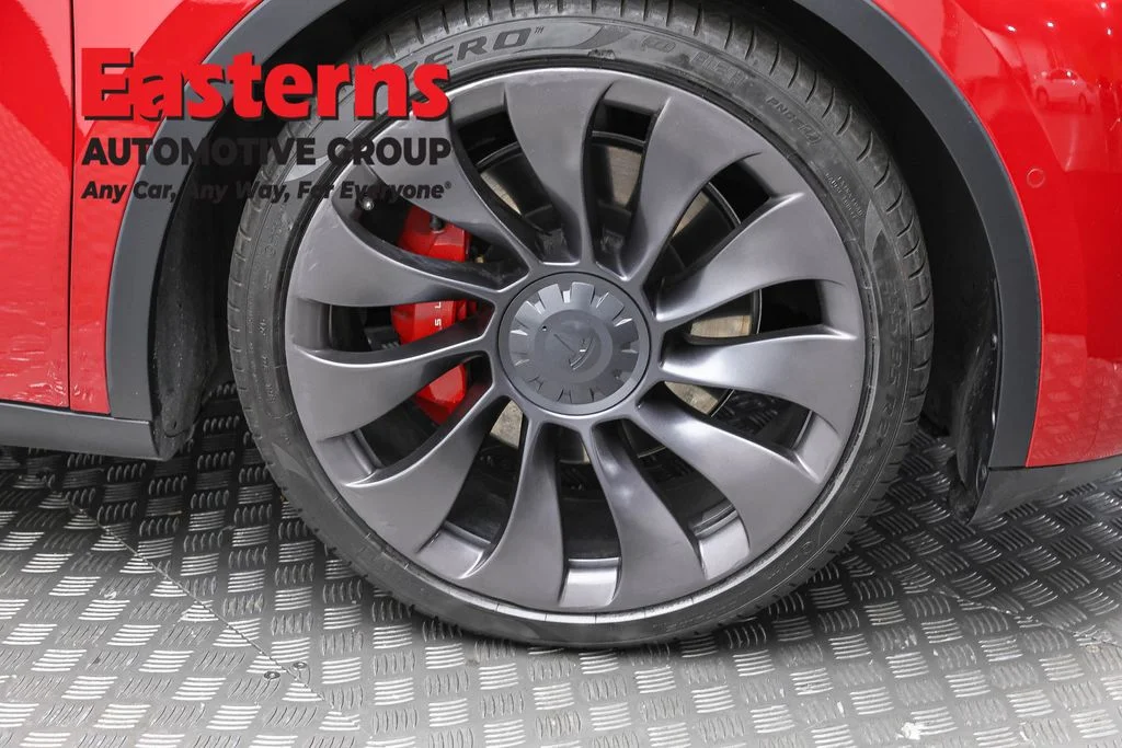 Used 2020 Red Tesla Performance image 25