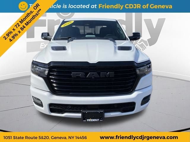 New 2026 Bright White Clear-Coat Exterior Paint RAM Laramie image 2