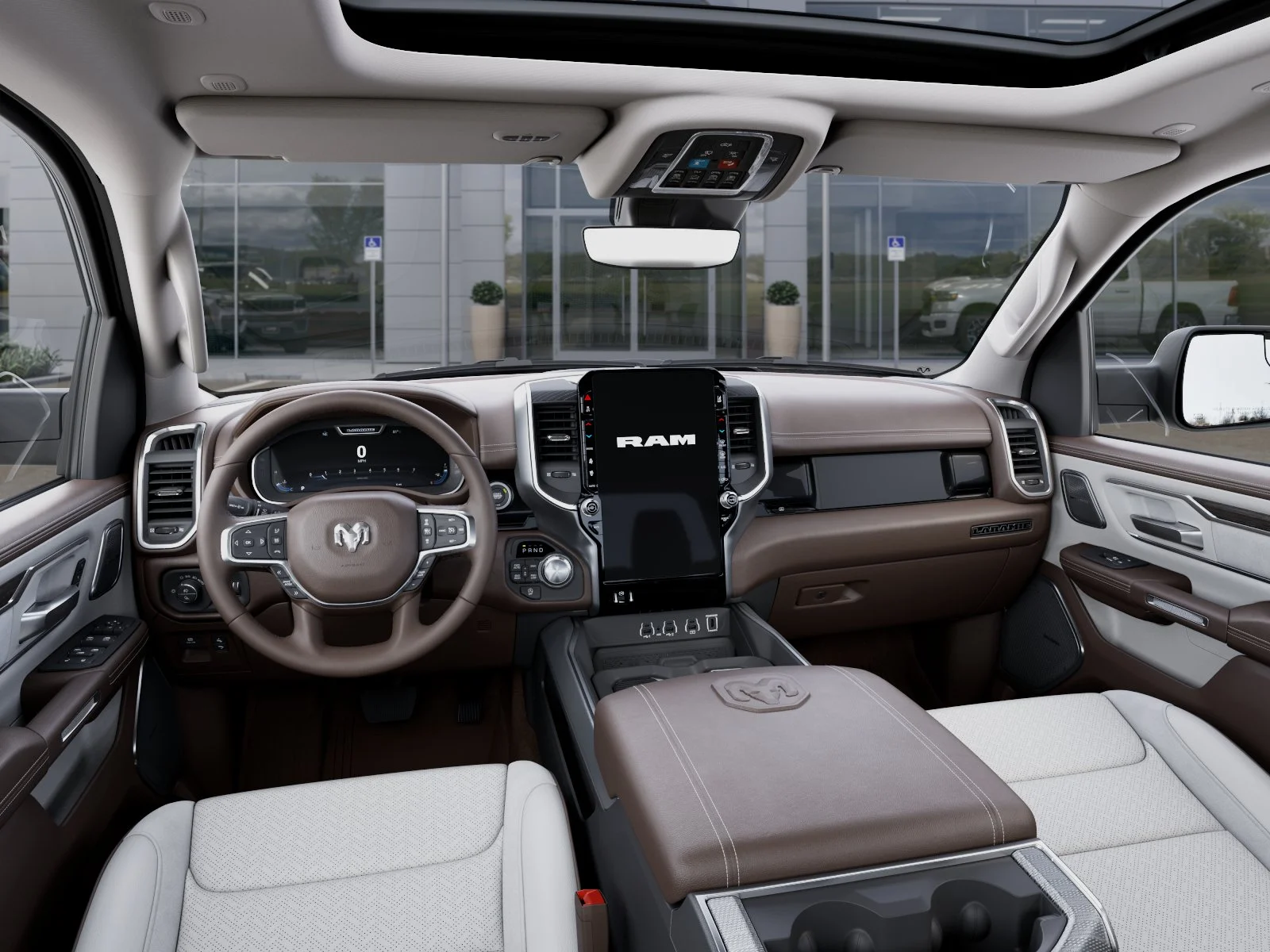 New 2026 Bright White Clear-Coat Exterior Paint RAM Laramie image 71