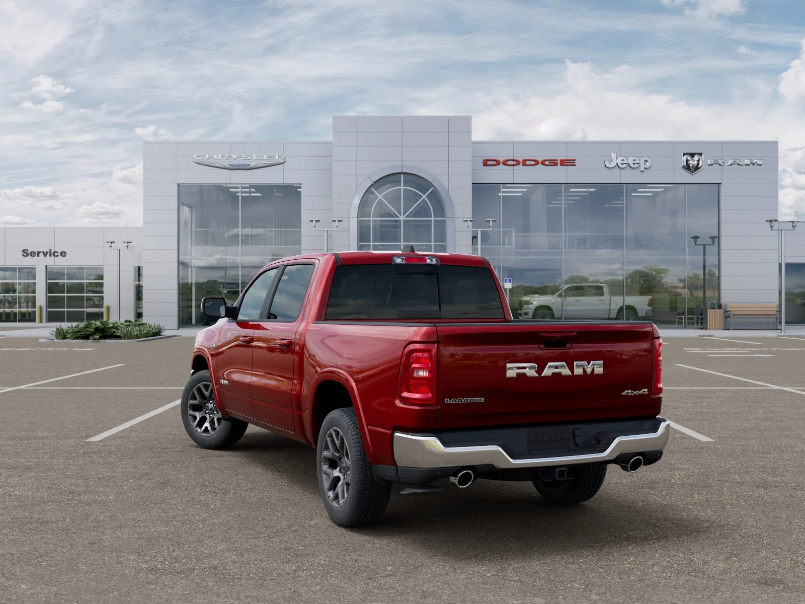 New 2026 Molten Red Pearl-Coat Exterior Paint RAM Laramie image 30