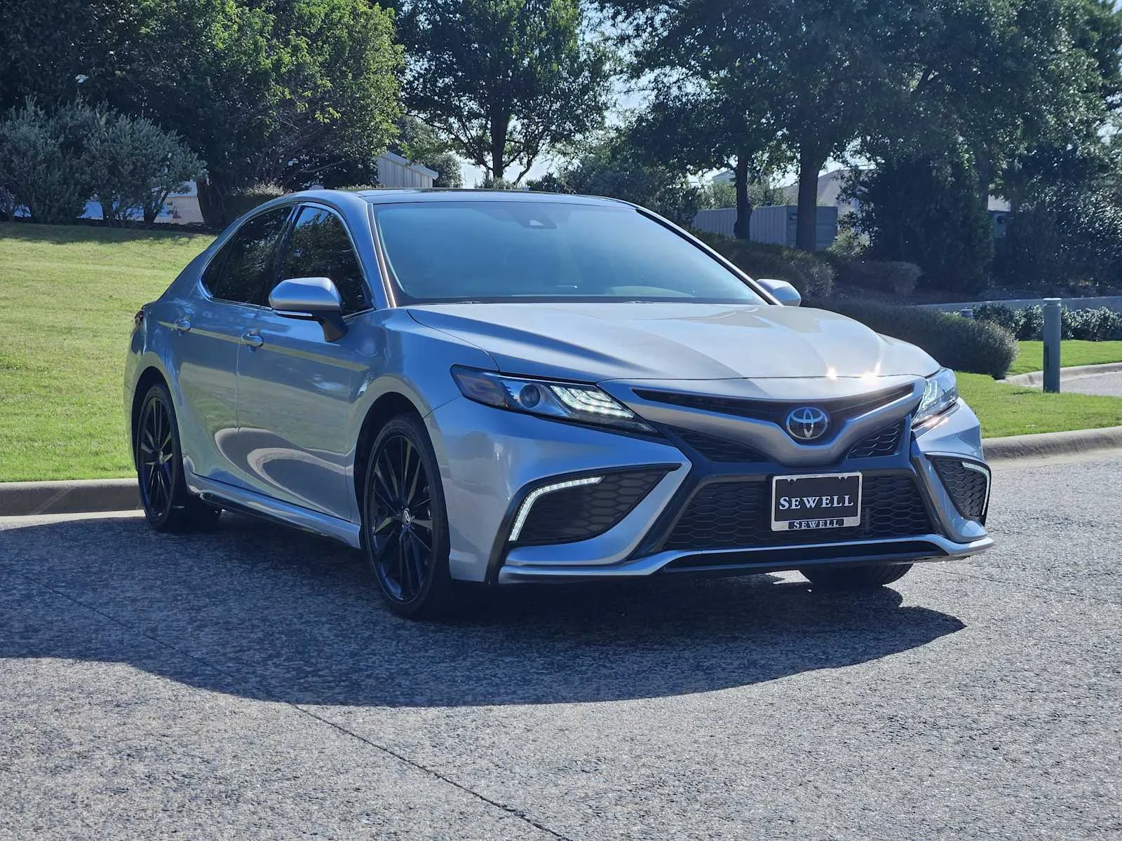 Used 2024 Celestial Silver Metallic Toyota XSE image 2
