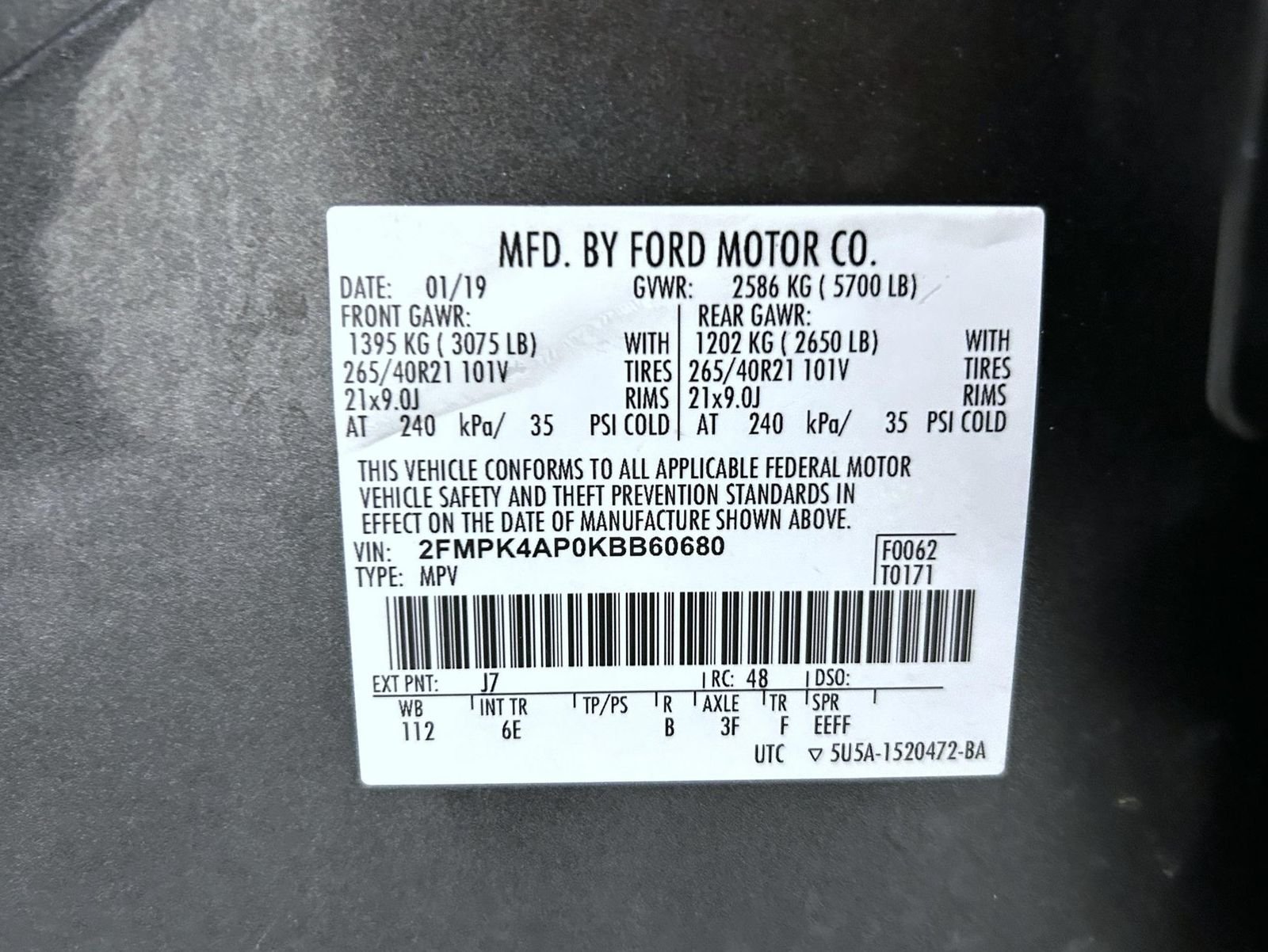 Used 2019 Gray Ford ST image 25