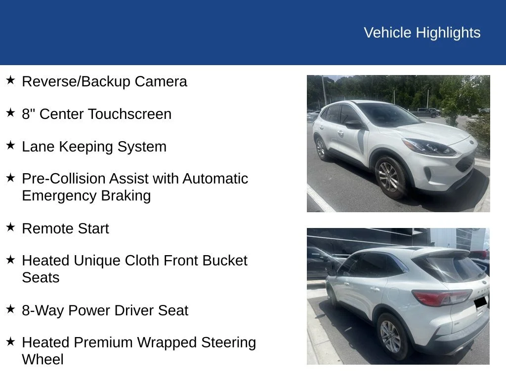 Used 2022 Star White Ford SE image 3