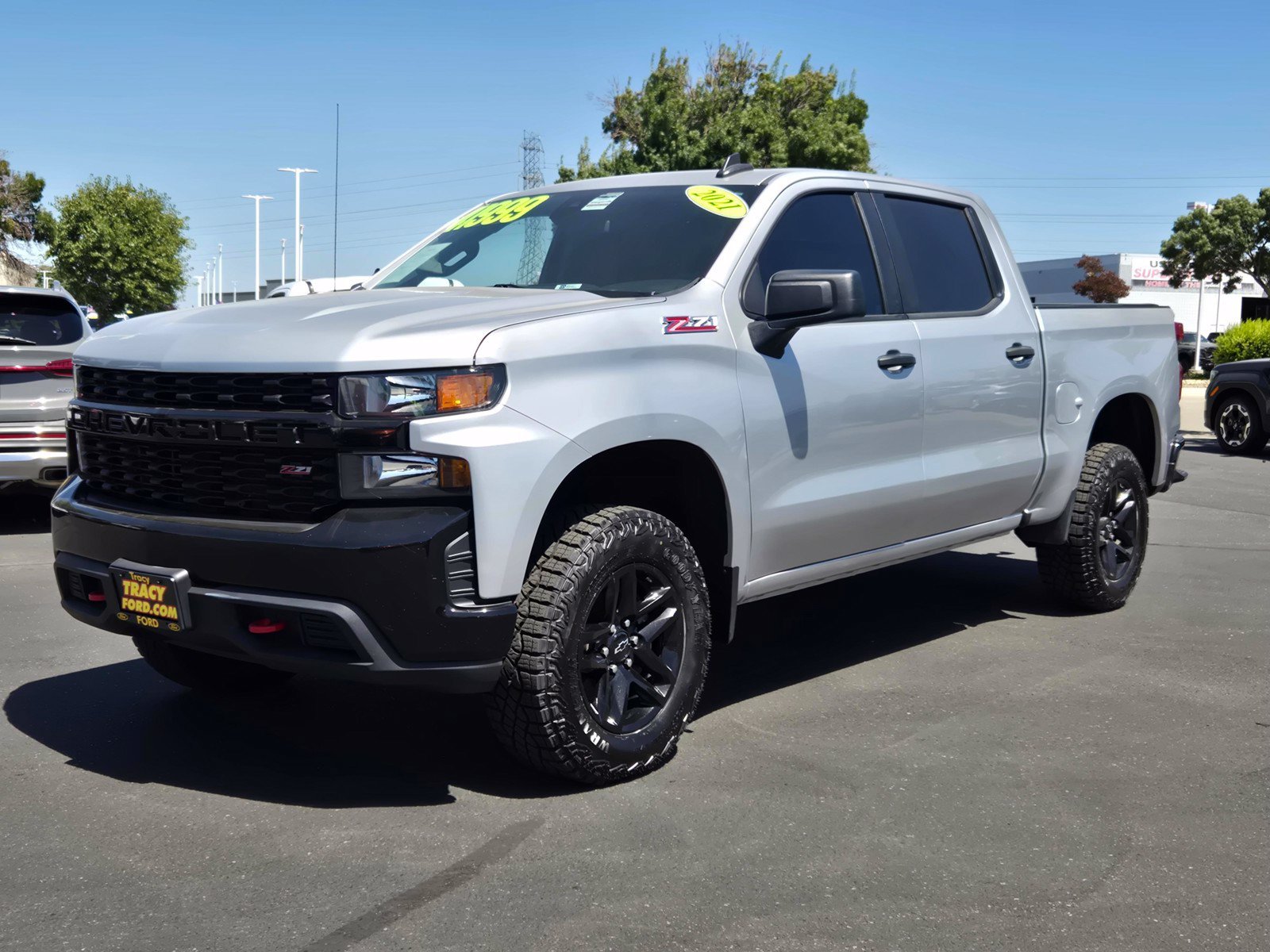 Certified Used 2021 Silver Ice Metallic Chevrolet Custom Trail Boss image 8