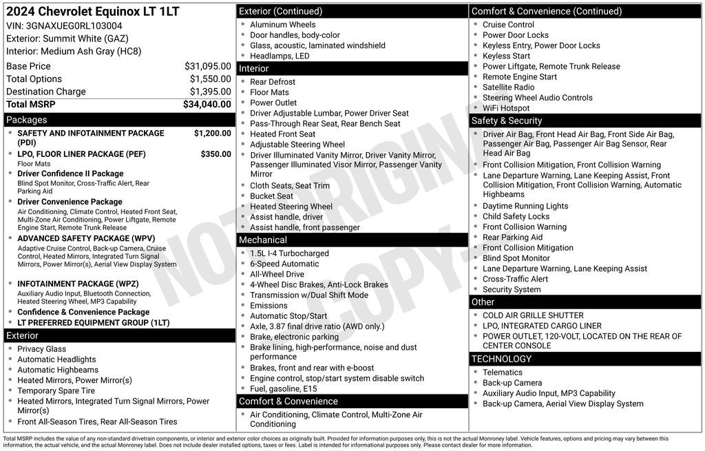 Used 2024 Summit White Chevrolet LT image 6