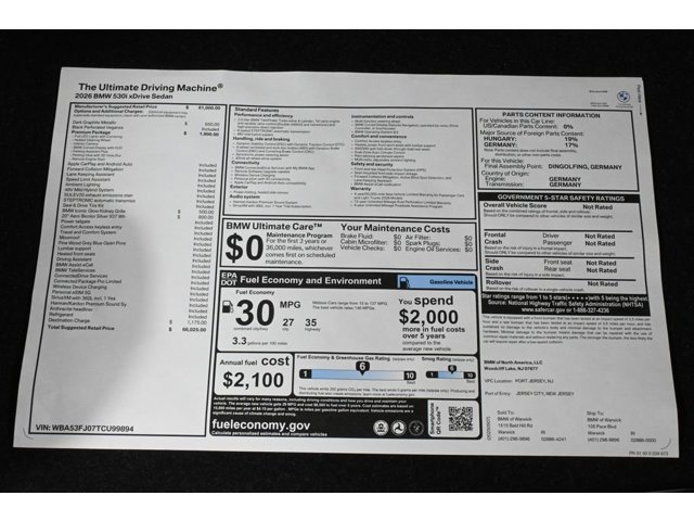 2026 BMW 5 Series 530i - Photo 38