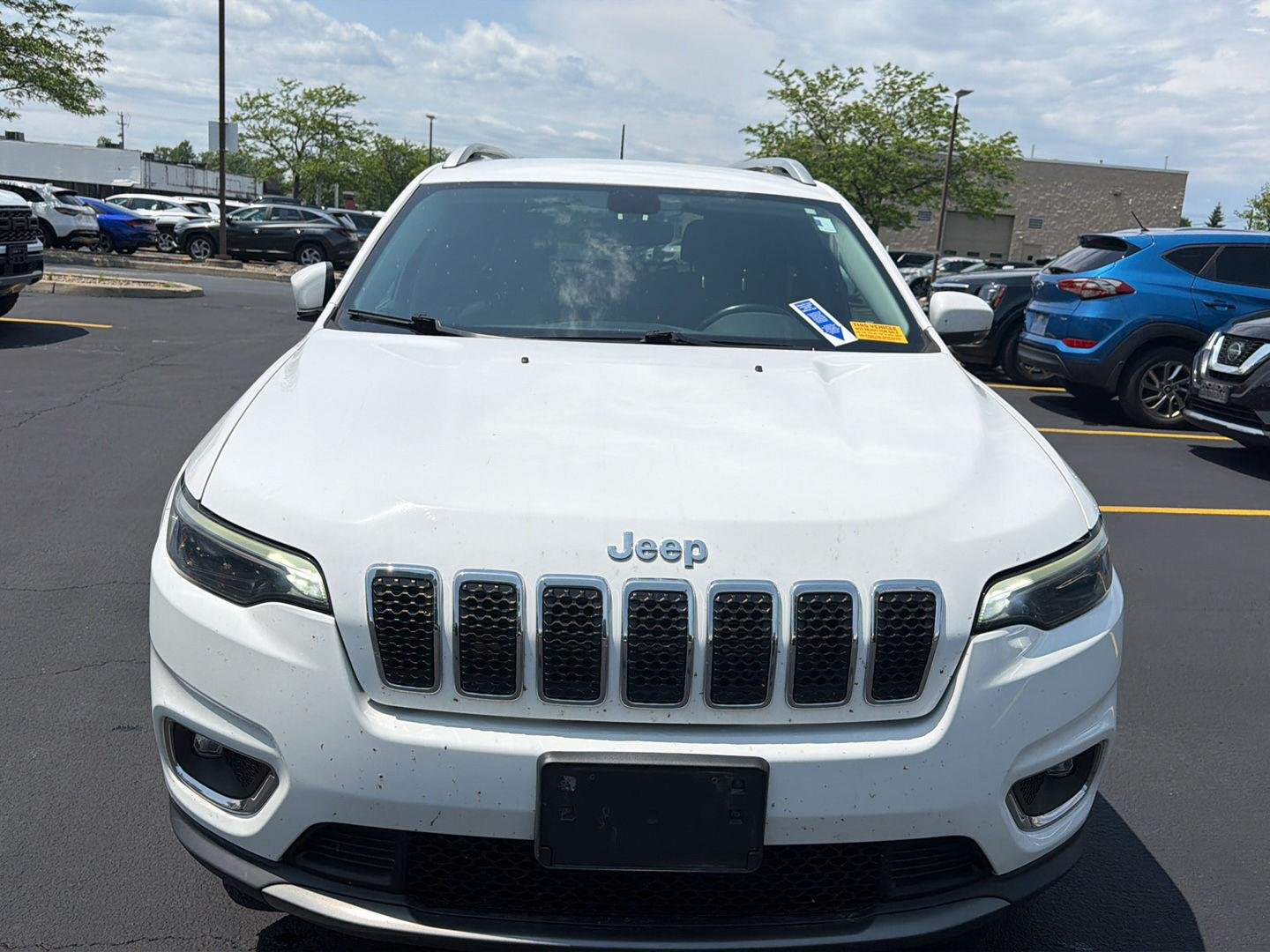 Used 2020 Bright White Clearcoat Jeep Limited image 2