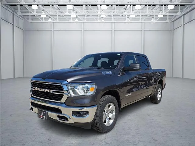 Used 2023 Granite Crystal Metallic Clearcoat RAM Big Horn/Lone Star 4x4 Crew Cab 144.5 in. WB image 1