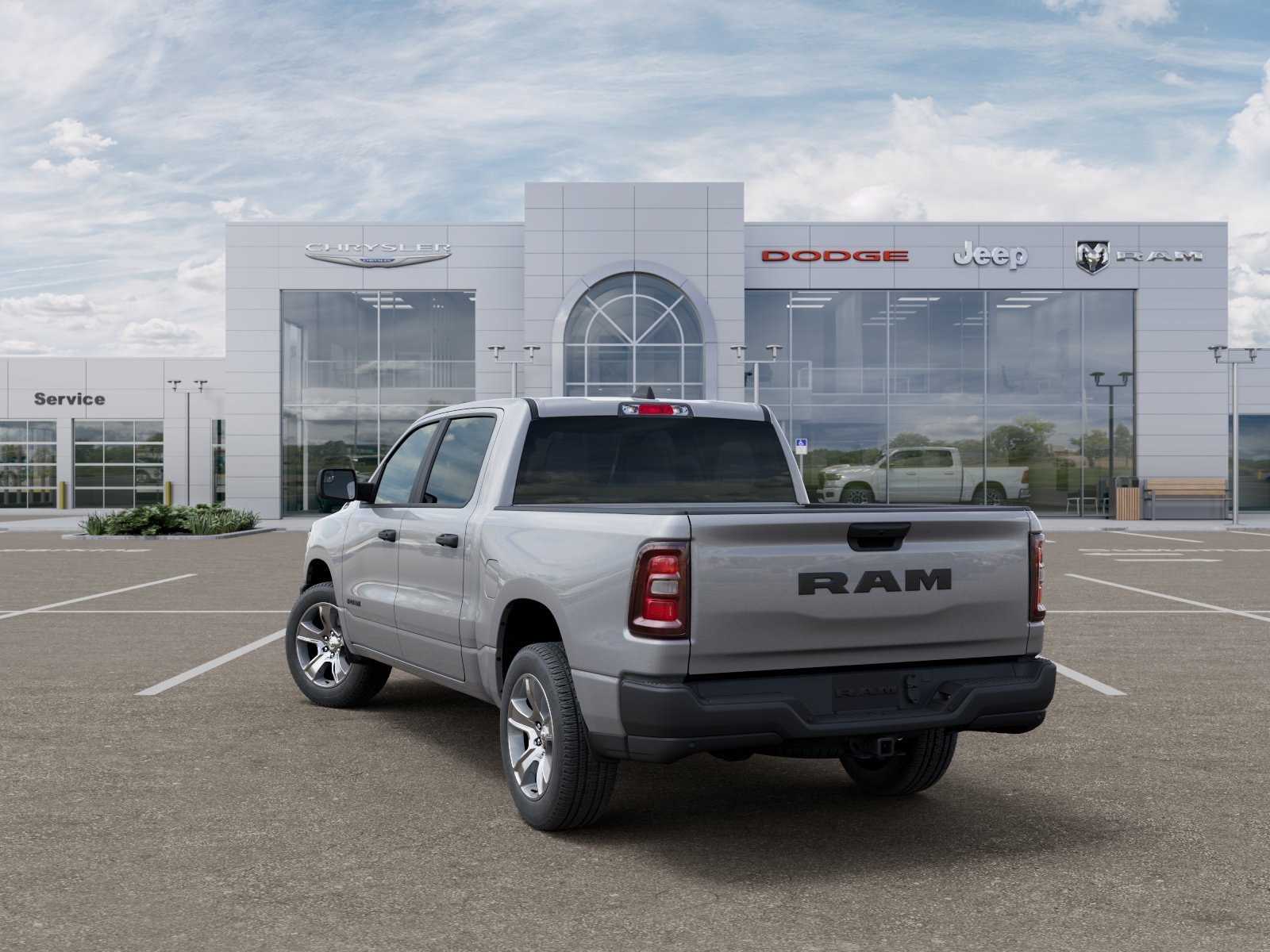 New 2025 Billet Silver Metallic Clear-Coat Exterior Paint RAM Tradesman image 29