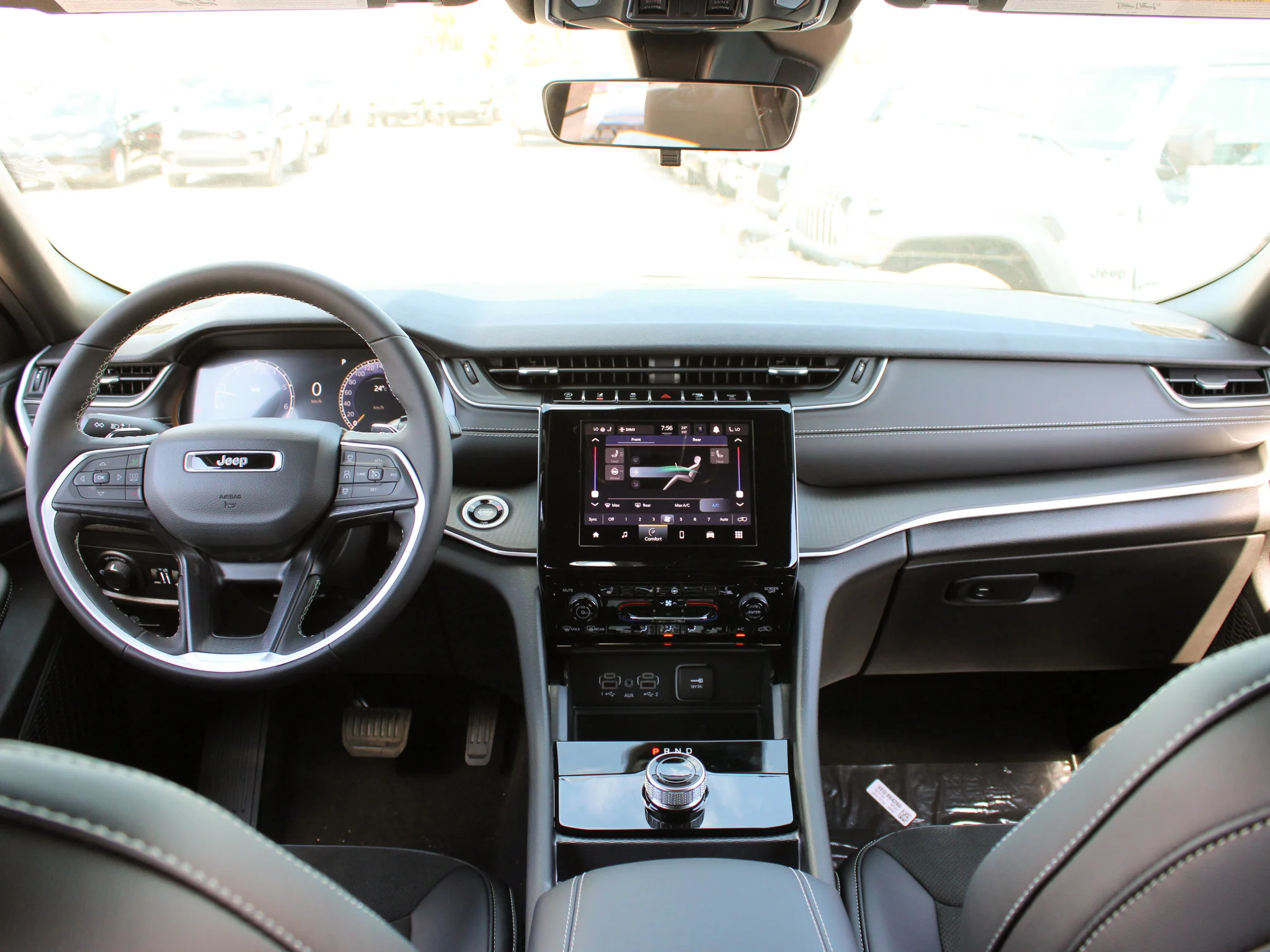 New 2025 Grey Jeep Altitude* 4x4, Sunroof, Heated Leather/Wheel image 14