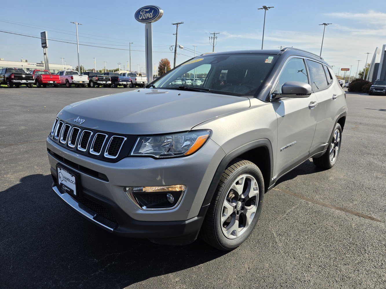 Used 2021 Billet Silver Metallic Clearcoat Jeep Limited image 4