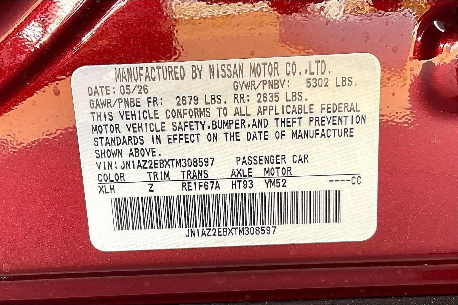 New 2026 Coulis Red Metallic/Black Nissan PLATINUM+ image 16