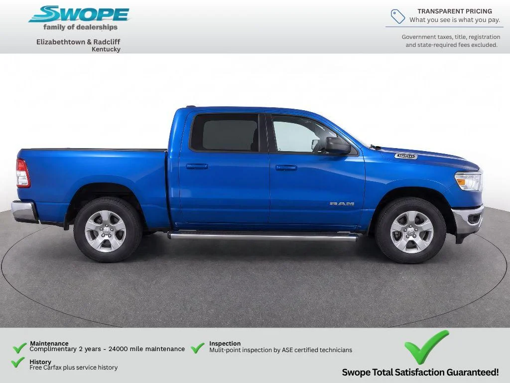 Used 2021 Hydro Blue Pearlcoat Ram Big Horn image 8