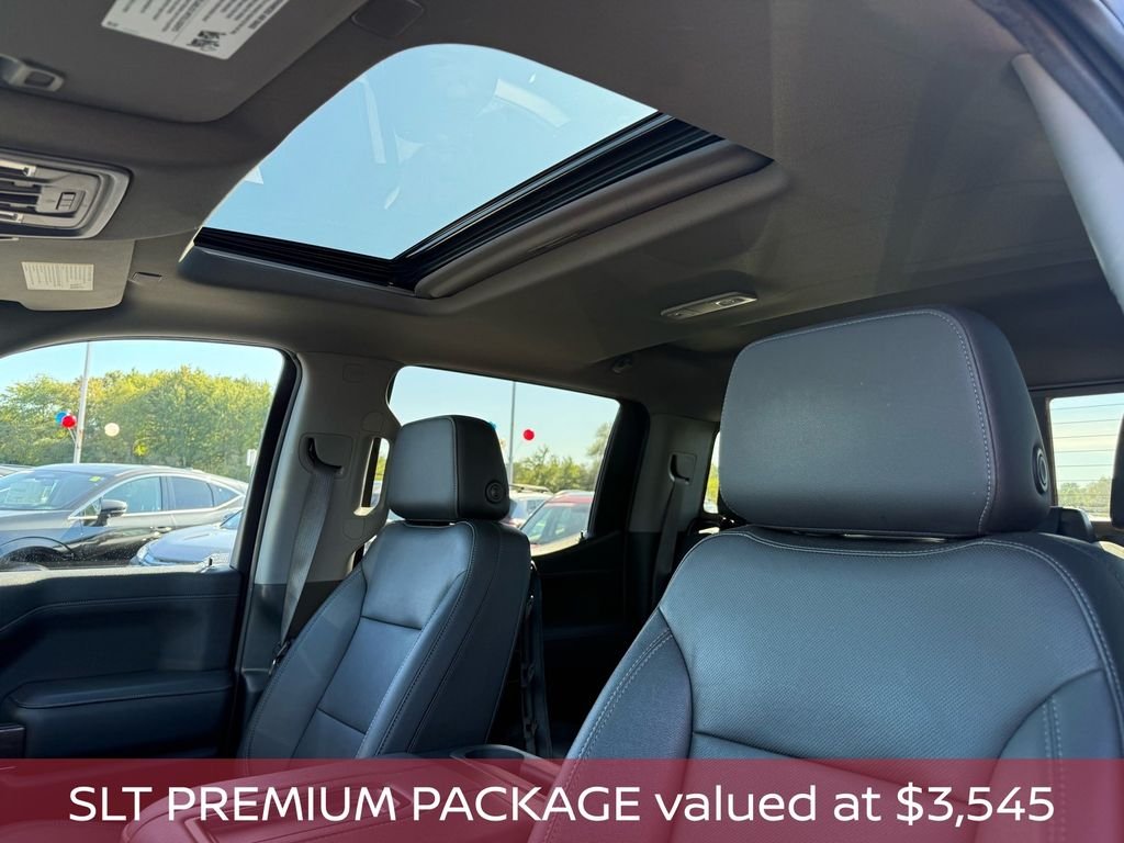 Used 2021 Dark Sky Metallic GMC SLT premium x31 w/fisher plow image 3