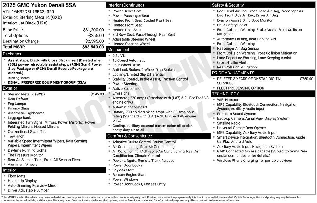 Used 2025 Sterling Metallic GMC Denali image 3