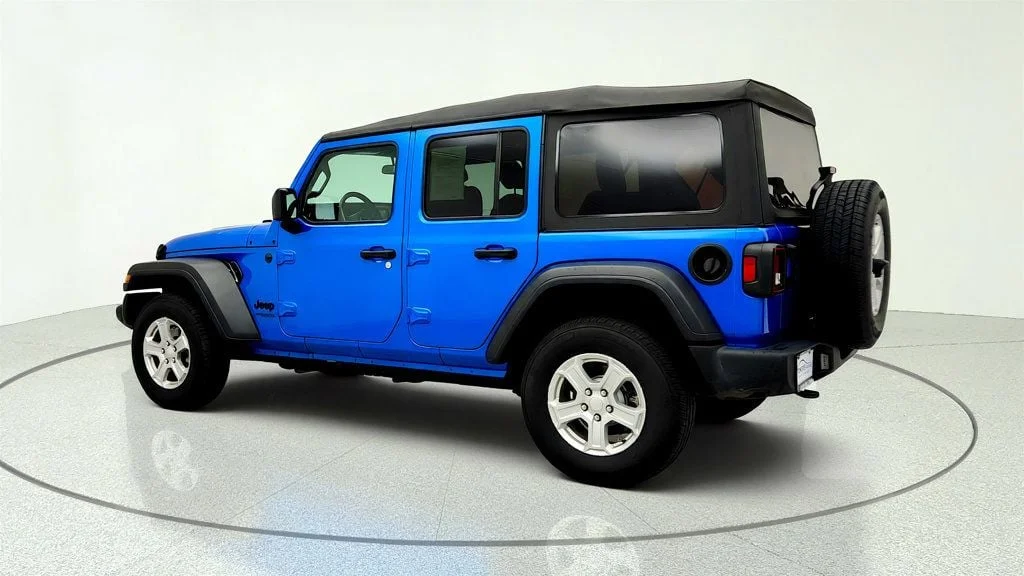 Used 2022 Hydro Blue Pearlcoat Jeep Unlimited Sport S 4x4 image 7