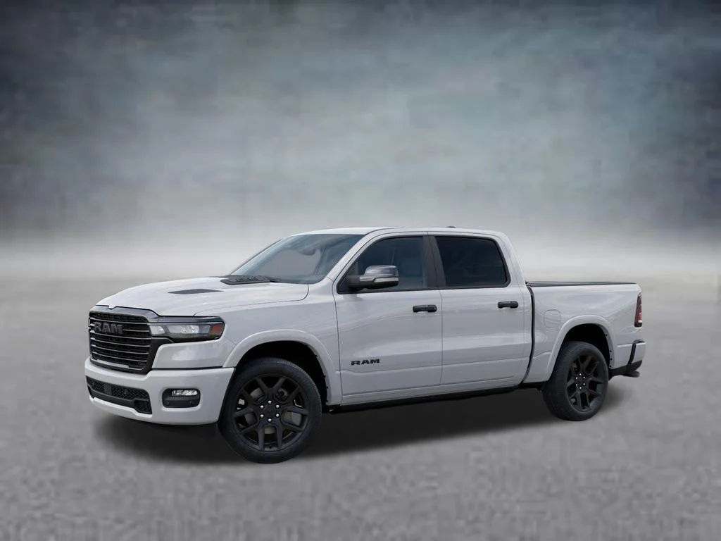 New 2026 Bright White Clear-Coat Exterior Paint RAM Laramie image 2