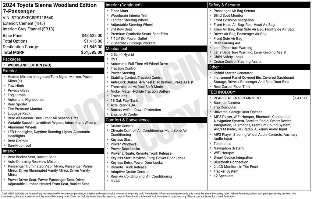 2024 Toyota Sienna Woodland Edition - Photo 9