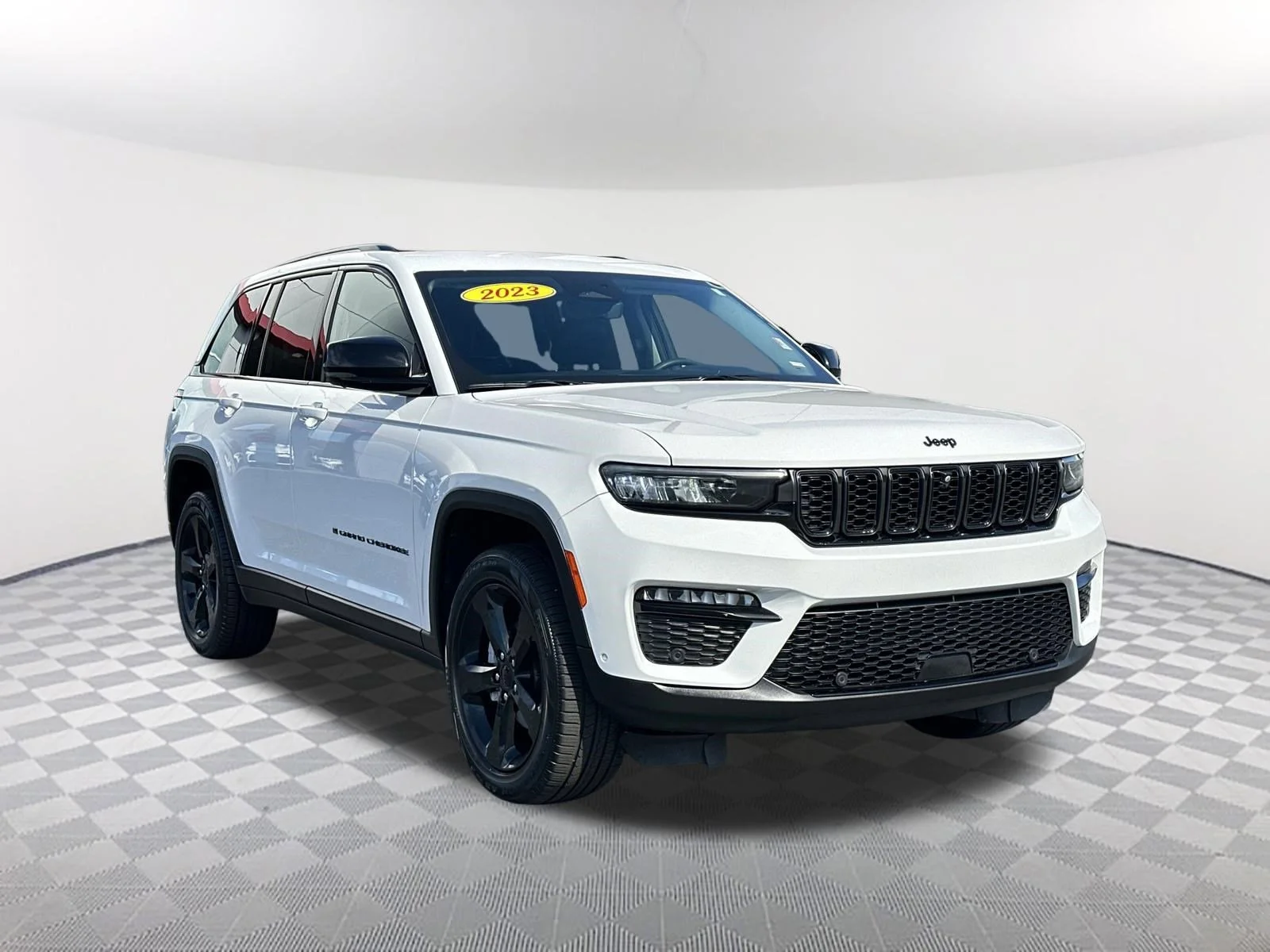 Used 2023 Bright White Clear Coat Jeep Limited image 3