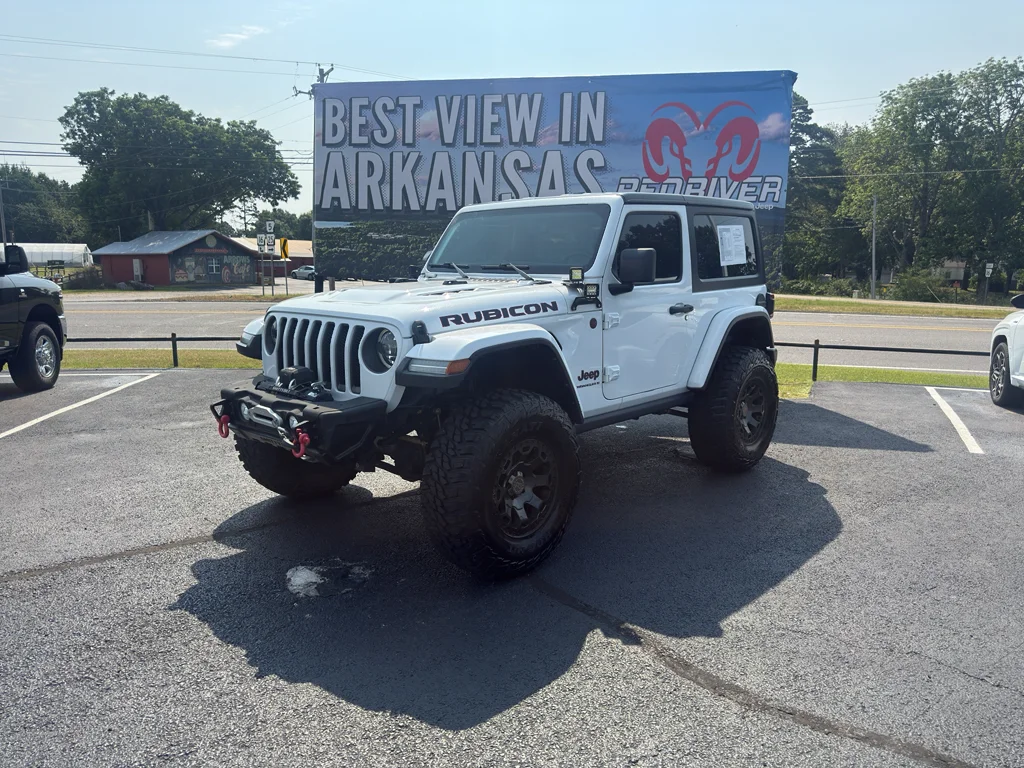 Used 2023 Bright White Clearcoat Jeep Rubicon image 1
