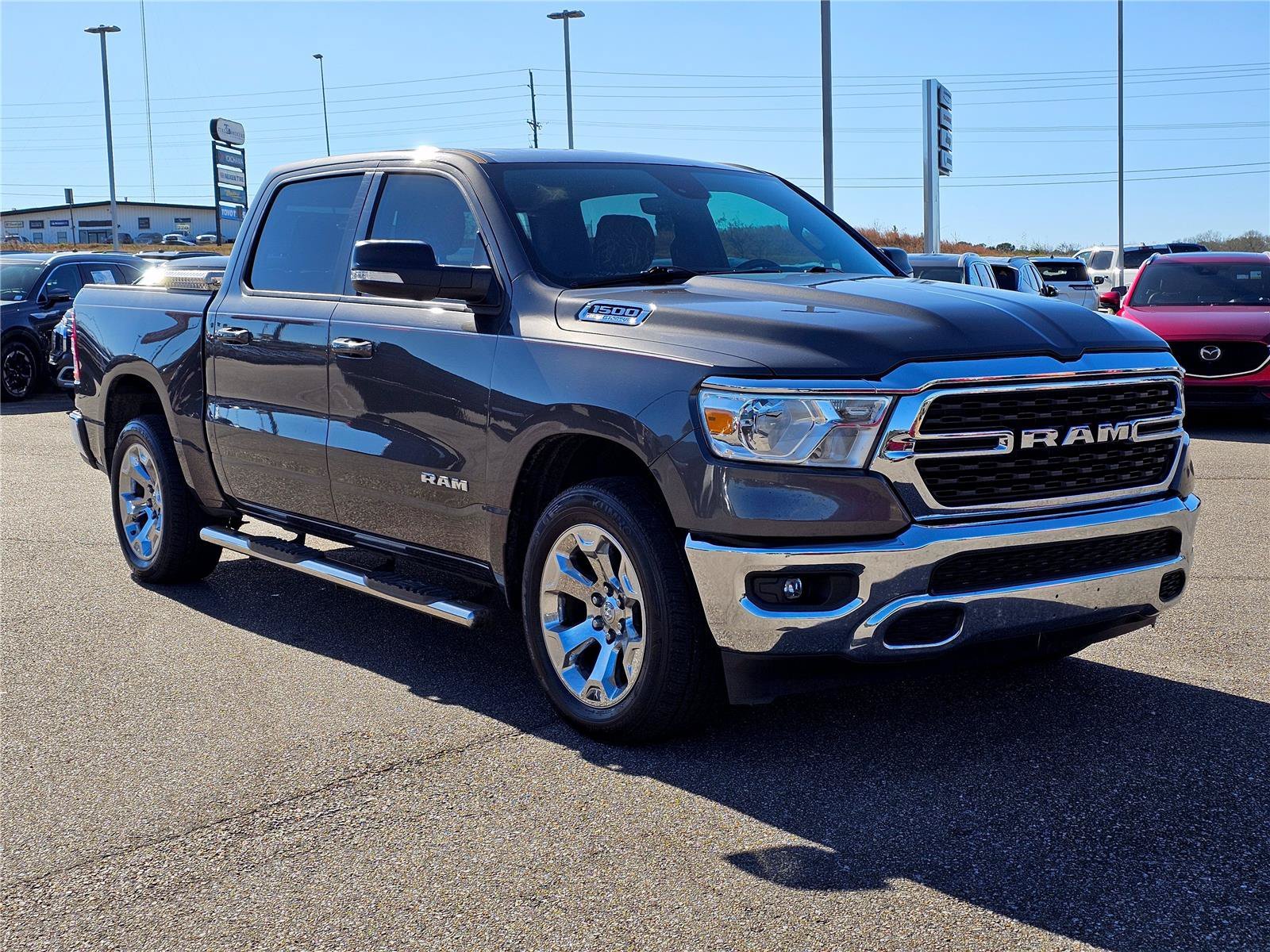 Used 2022 Granite Crystal Metallic Clearcoat Ram Big Horn image 5