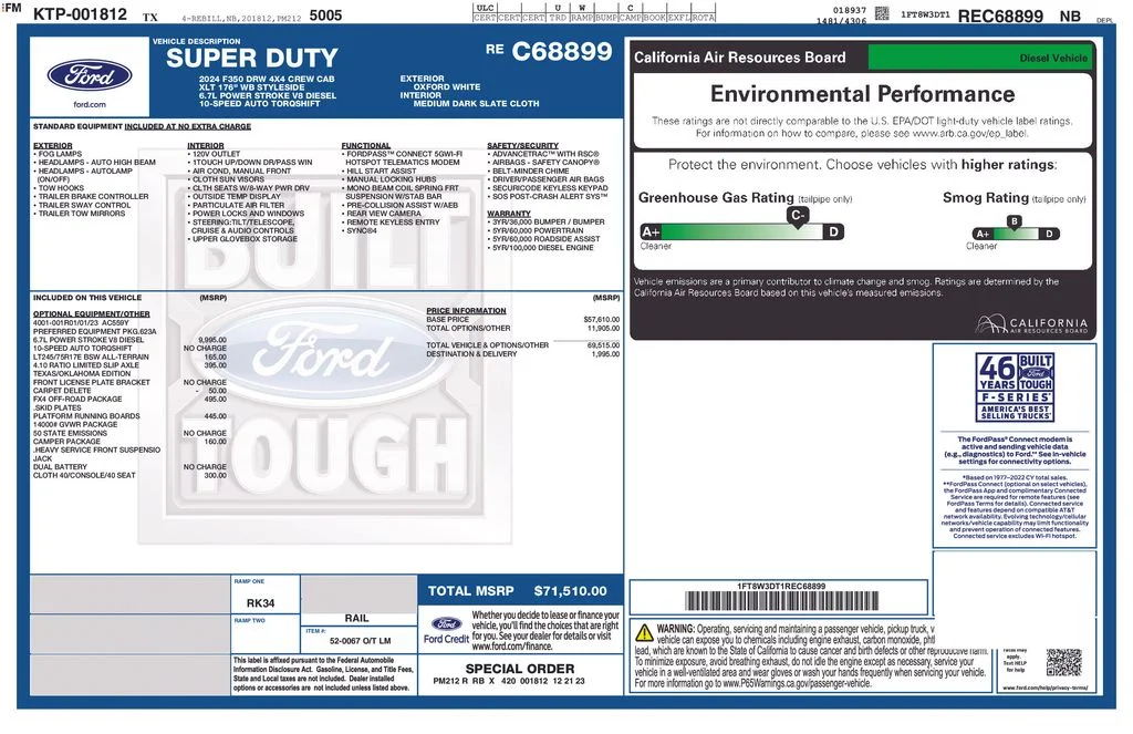 Used 2024 White Ford XLT image 5