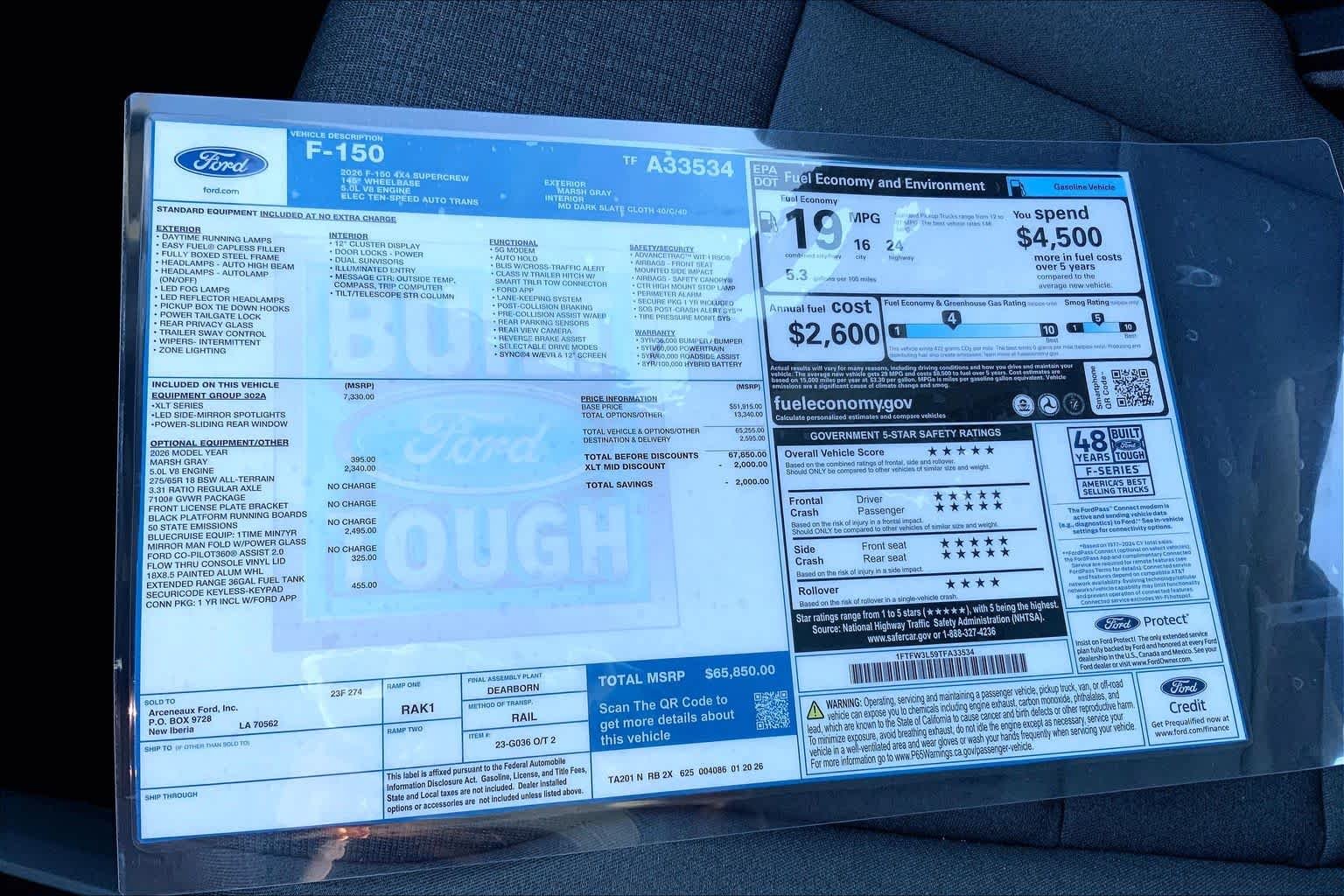 New 2026 Marsh Gray Ford XLT image 19