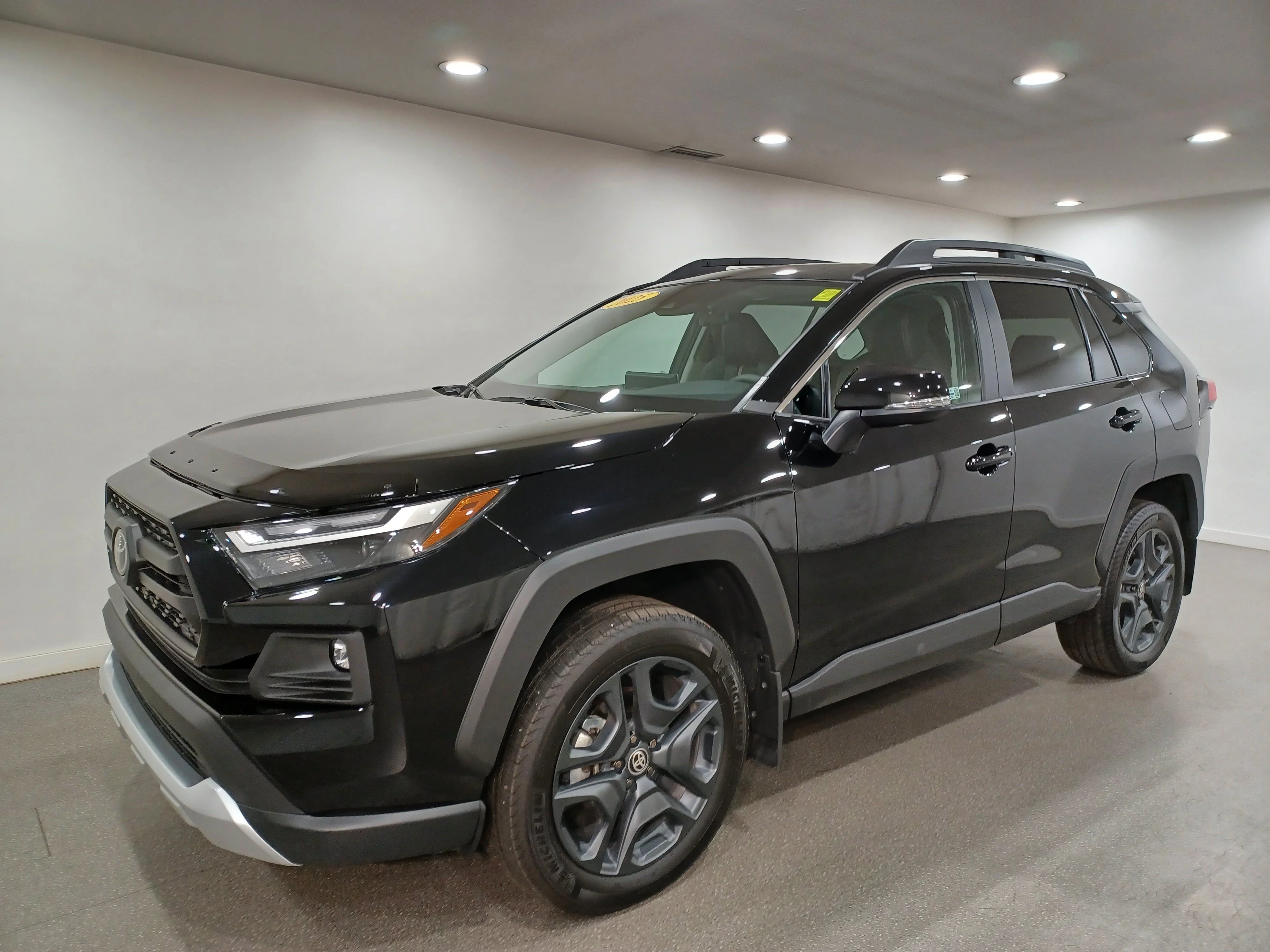 Certified Used 2025 Midnight Black Metallic Toyota Trail AWD*Adaptive Cruise | Htd Leather | Sunroof | Htd Wheel | Lane Keep Assist | Blind Spot Detect image 2