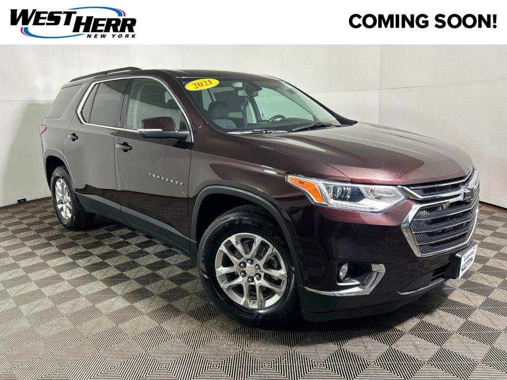 Used 2021 Black Cherry Metallic Chevrolet LT image 1