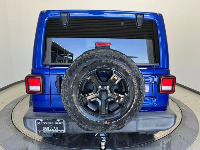 Used 2020 Ocean Blue Metallic Clearcoat Jeep Unlimited Sport S image 13