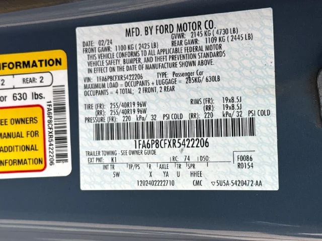 Used 2024 Vapor Blue Metallic Ford GT Premium image 17