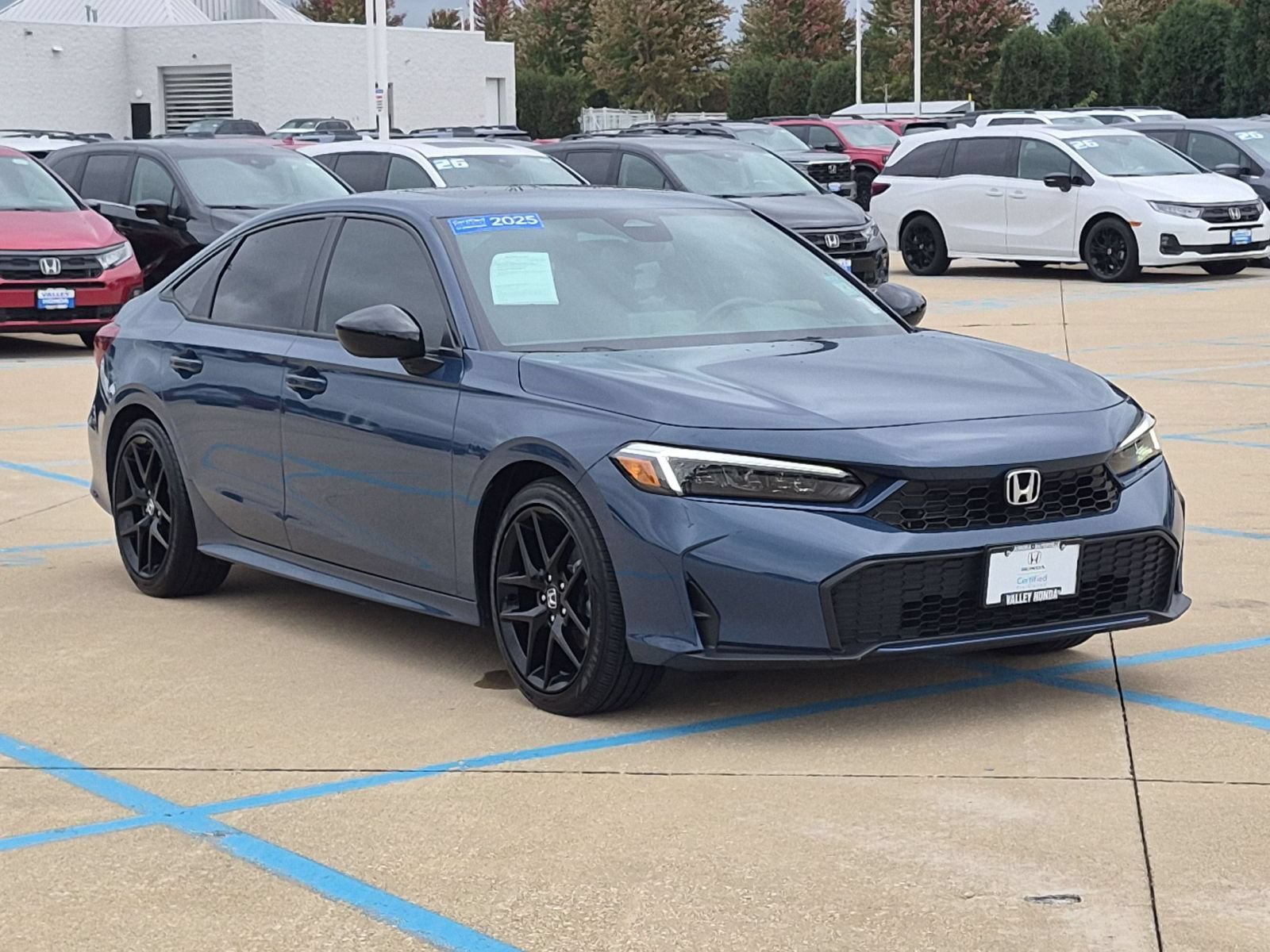 Certified Used 2025 Blue Lagoon Pearl Honda Sport Sedan image 5