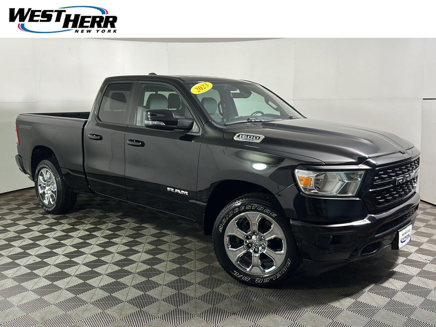 Used 2023 Diamond Black Crystal Pearlcoat Ram Big Horn image 1