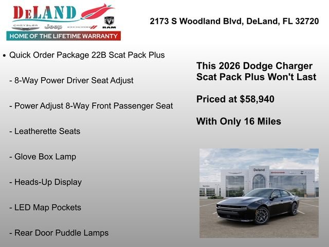 New 2026 Diamond Black Crystal Pearlcoat Dodge R/T Scat Pack image 18