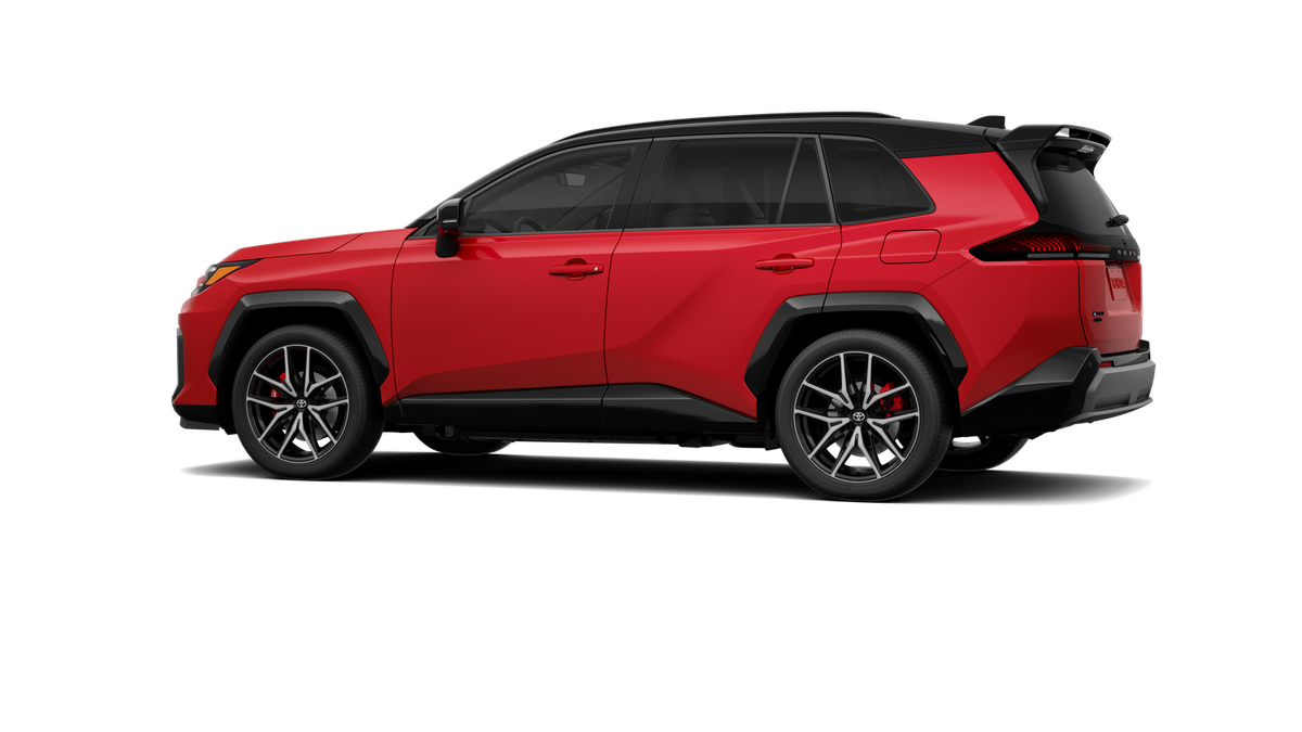 New 2026 Supersonic Red with Midnight Black Metallic roof Toyota GR SPORT image 5