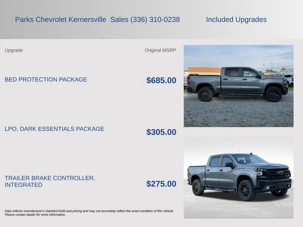 Used 2021 Gray Chevrolet LT Trail Boss image 4