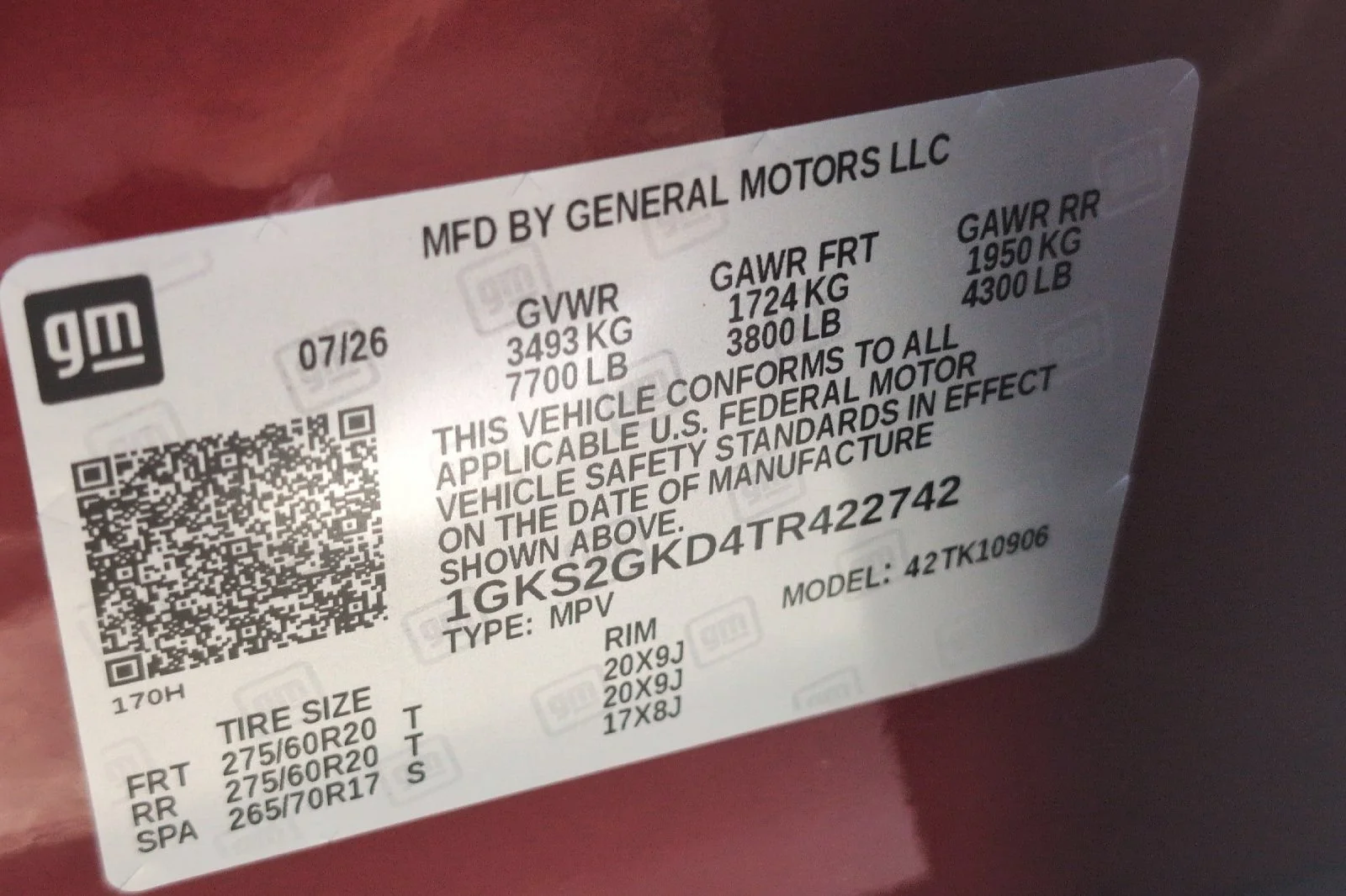 New 2026 Volcanic Red Tintcoat GMC Elevation image 32