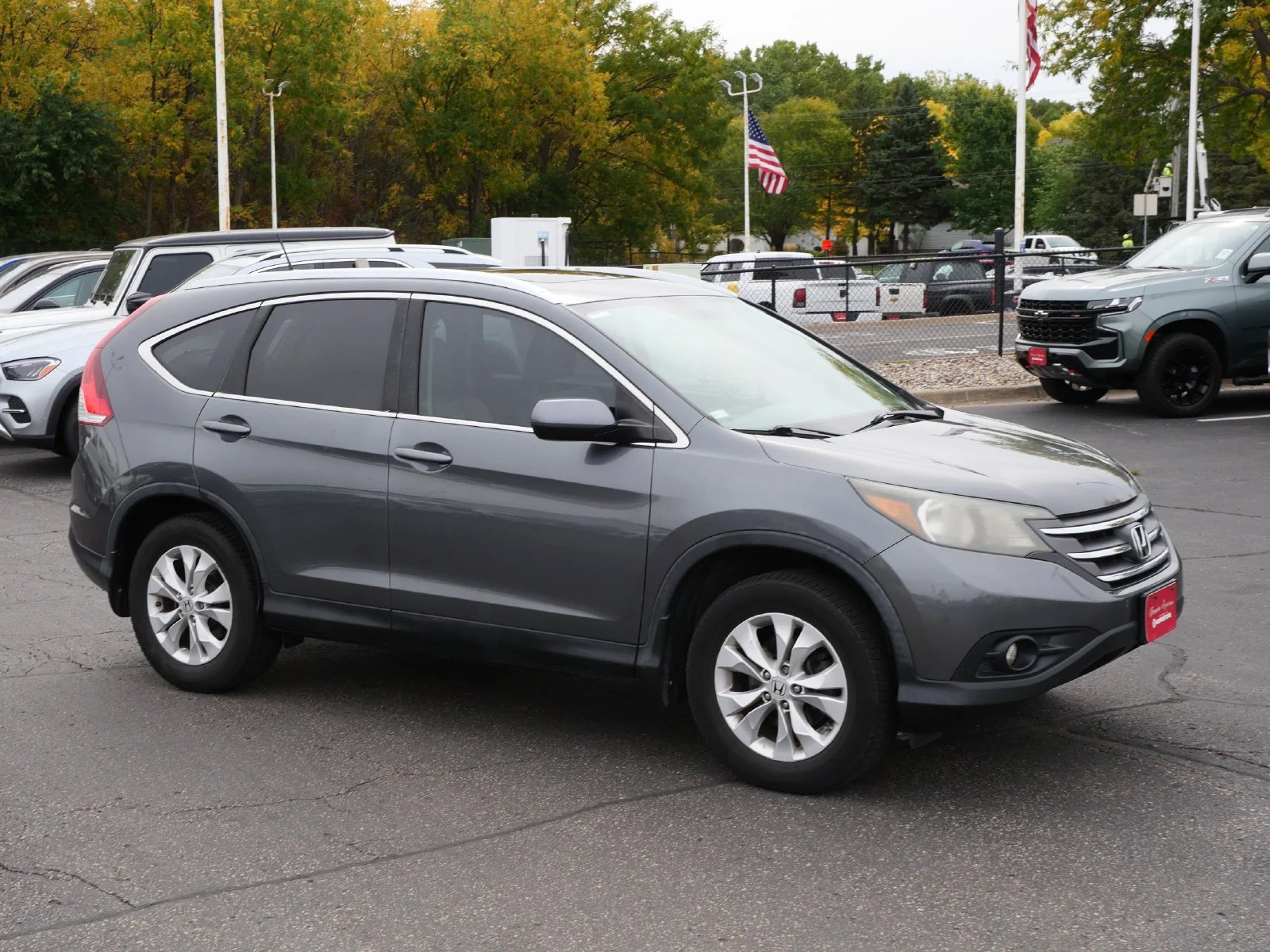 Used 2013 Honda CR-V EX-L with VIN 5J6RM3H70DL004983 for sale in Saint Paul, Minnesota